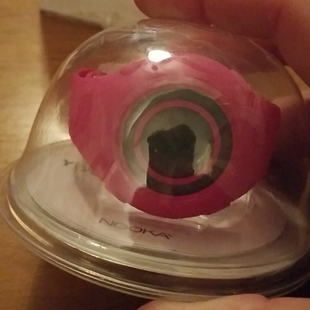 Nooka yougurt raspberry Karim Rashid digital watch